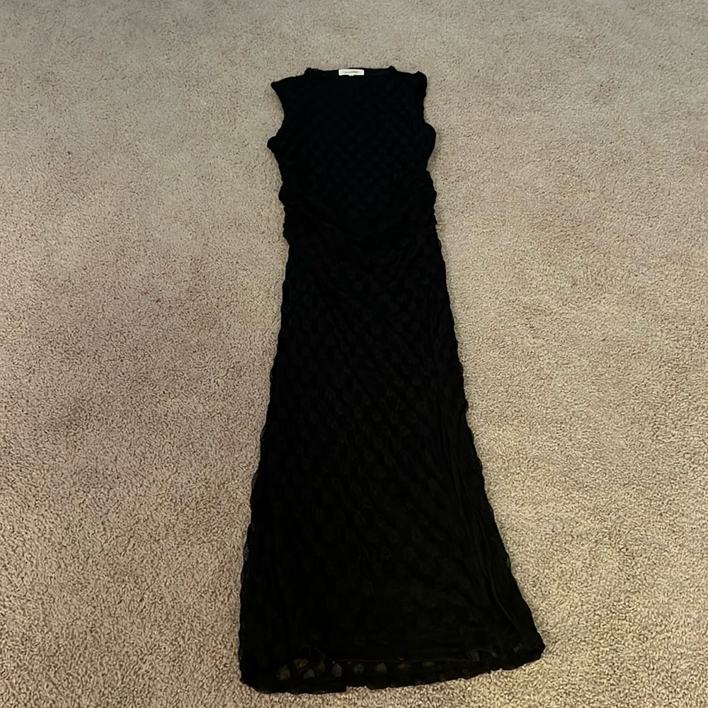 No comment Black Straight Net Dress L